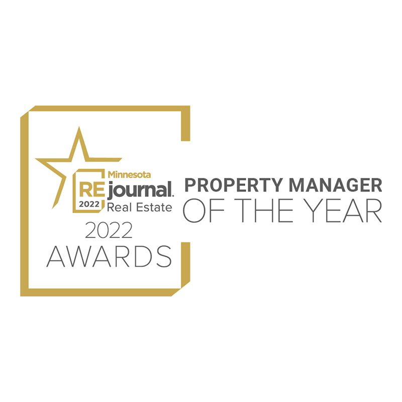 2022 Minnesota RE Journal Property Manager of the Year award logo