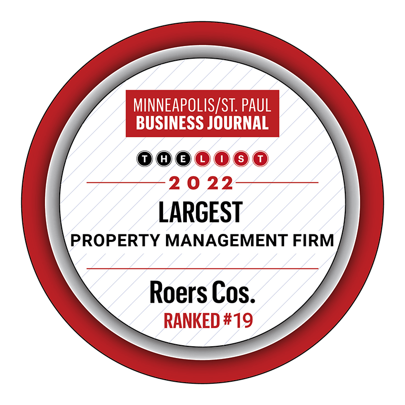 2022 Minneapolis/St. Paul Business Journal Largest Property Management Firm award logo